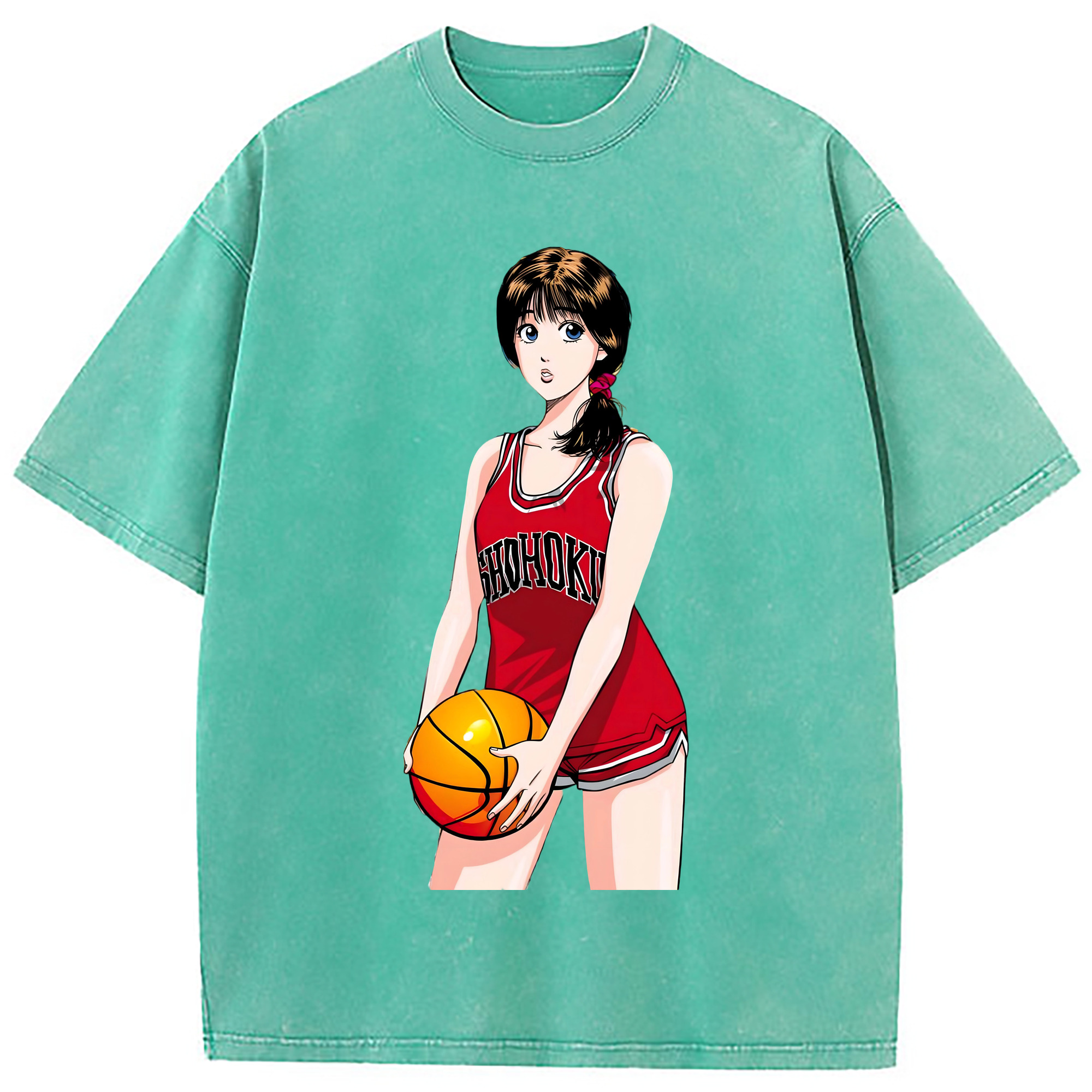 （画像用） SLAM DUNK／スラムダンク 綿100% ヴィンテージ風 半袖Tシャツ（フロントプリント）